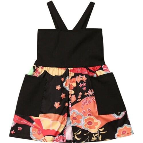 Newborn Kids Baby Girls Princess Floral Dress Sundress Outfits Clothes Girls Off Shoulder Crop Tops