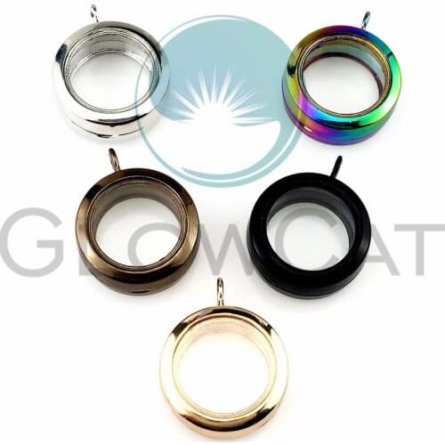 Floating Pearl Pendant Glass Locket Pearl Cage Magnetic Pendant for 8mm/10mm pearl (Mixed color)