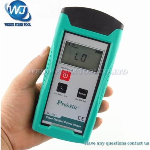 Proskit MT-7601 Fiber optic power meter Laser fiber optic tester Optical fiber power meter Automatic Identification Frequency