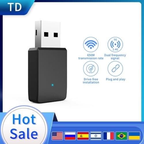 U9 AC650M Wifi Adapter 5 Ghz Network Adapter Wifi Receiver Support Windows 10