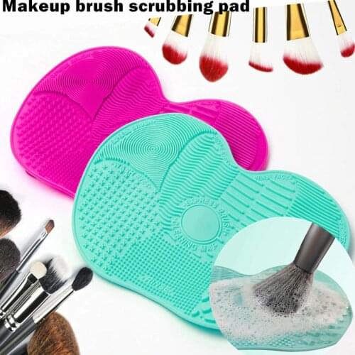 Silicone Makeup Brush Cleaner Makeup Brush Cleaner Pad Scrubber Board Pad Washing Brush Gel Cleaning Mat Hand Tool