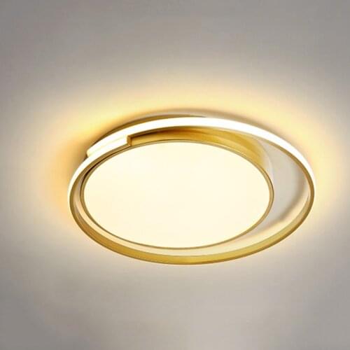 Creative Golden Ceiling Lighting Nordic Bedroom Living Room Home Ceiling Lamp Minimalist Study Room Aisle LED Lights