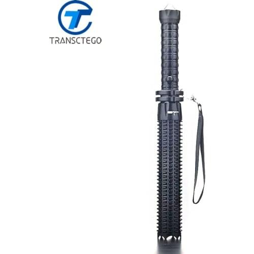 TRANSCTEGO Led Flashlight 18650 Self defense q5 glare baseball stick lengthen flashlamp for hunting rechargable camping torch