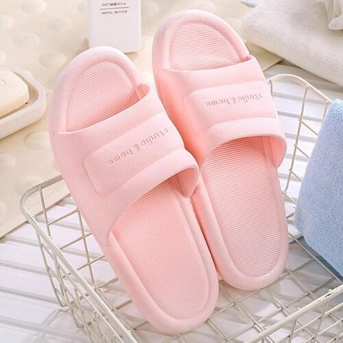 Slippers Bathroom Slippers Indoor Plastic Non-Slip Outdoor Bath Slippers Breathable Wear-Resistant Men Slippers Men Shoes
