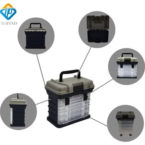 TOPIND Plastic Fishing Crates