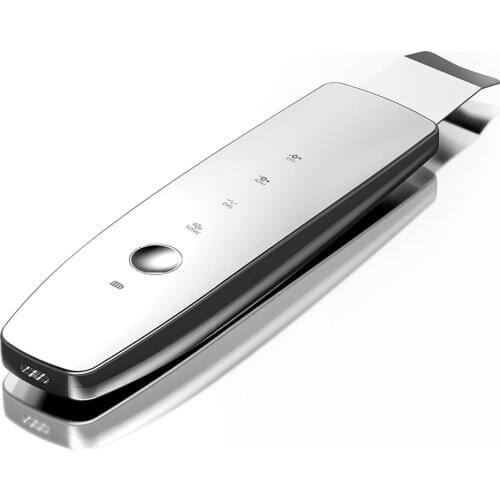 Ultrasonic Skin Scrubber 4-Speed Vibration Mode Micro-Current Led Color Light Blackhead Remover Cleaning Beauty Instrument