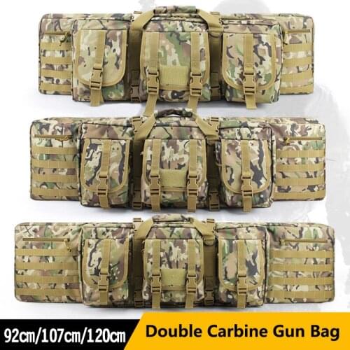 92 107 120CM Big Capacity Tactical Molle Oxford Cloth Gun Bag Military Backpack Sniper Airsoft Holster Shoot Hunting Accessorie