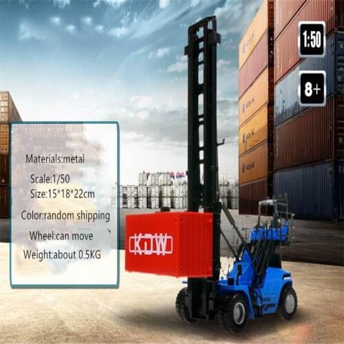 High Simulation Alloy Engineering Vehicle 1:50 Scale Empty Container Stacker Model Collection Model High-quality
