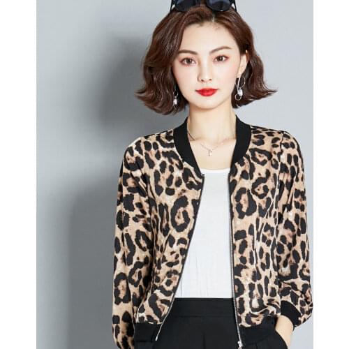 Womens Leopard Print Baseball Jacket Patchwork Anorak Vintage Harajuku Jacket Oversized Sporty Coats Streetwear Biker Moto Ins