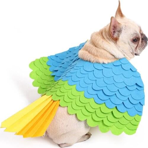 2 In 1 Pet Cosplay Costume Snuffle Mat Halloween Fancy Dog Dress Funny Bird Outfit Wings Cat Costumes Photo Prop Pet Accessories