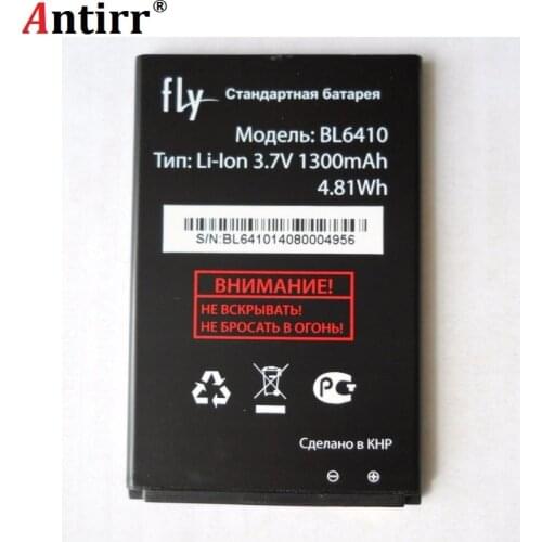 3.7V 1300mAh BL6410 Battery For Fly BL 6410 Bateria Batterie Baterij Cell Mobile Phone Batteries