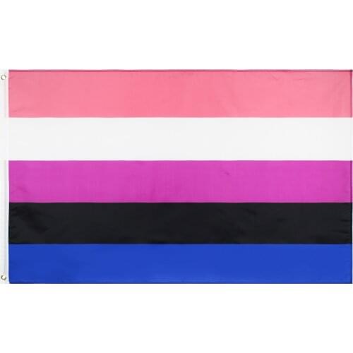 90x150 CM LGBT genderqueer Genderfluid Gender fluid pride Flag For Decoration