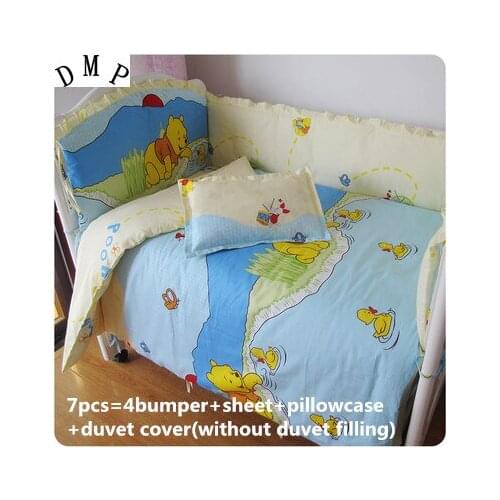 Promotion! 6/7PCS Baby Bedding Set For Baby Crib Bed Set Free Shipping room decor,120*60/120*70cm