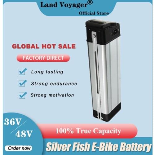 36V 48V Silver Fish Battery 10Ah 12Ah 15Ah 20Ah Electric Bike Battery For 500W Bafang Motor Electric Bicycle Kits