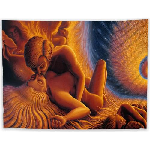 Angel Love Tapestry Psychedelic Bedroom Home Art