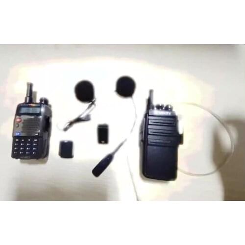 HUOSLOOG Walkie Talkie Helmet Wireless Headset Ski Racing Car Motorcycle Helmet Wireless earphone For Baofeng Kenwood Ksun TYT