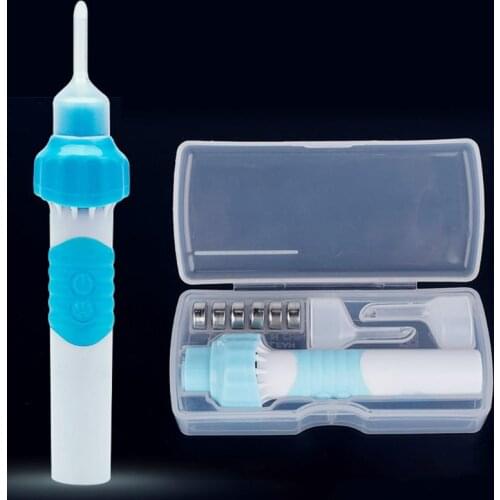 Safety Electric Cordless Vacuum Earwax Remover Painless Ear Wax Removal Cleaner
