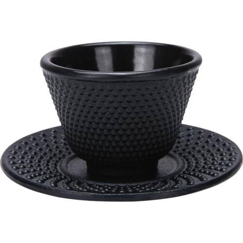 Cast Iron Teacups Set Tea Cups Drinkware Chinese Handmade Kung Fu Coffee Tools Health Care Polka Dot Iron Cup Iron Pot Retro Cup