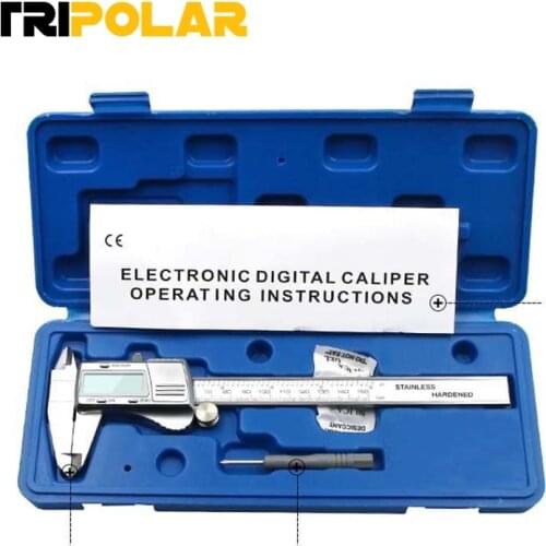 Digital caliper 0-150mm 0.01mm stainless steel electronic vernier calipers metric / inch micrometer gauge measuring tools