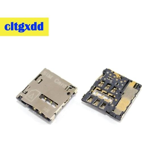 Cltgxdd 1pcs New sim card reader holder For Samsung S3 I9300 I9305 S4 I9505 I9500 NOTE2 N7100 N7105 tray slot socket connector