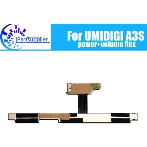 UMIDIGI A3S Side Button Flex Cable 100% Original Power + Volume button Flex Cable repair parts for UMIDIGI A3S