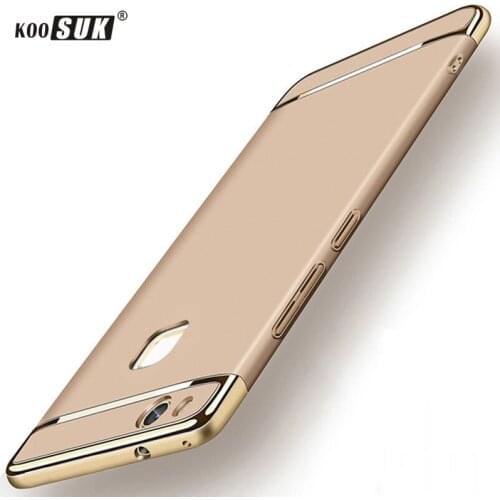 Huawei Nova Lite 5.2inch Gold plated PC Hard Case For Huawei Nova Lite Back Cover KOOSUK Original Phone Protective Shell Fundas