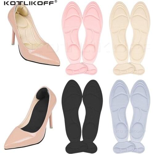 KOTLIKOFF Insole Pad Inserts Heel Post Back Breathable Anti-Slip For High Heel Shoe Soft Sponge Heel Protector Insoles For Shoes