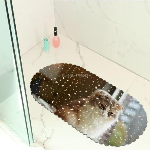 Cat Cute Pet Map Balcony Bathroom Mat Hydrophobic Anti-skid Door Mat Swimming Pool Public Place Non-slip Mat