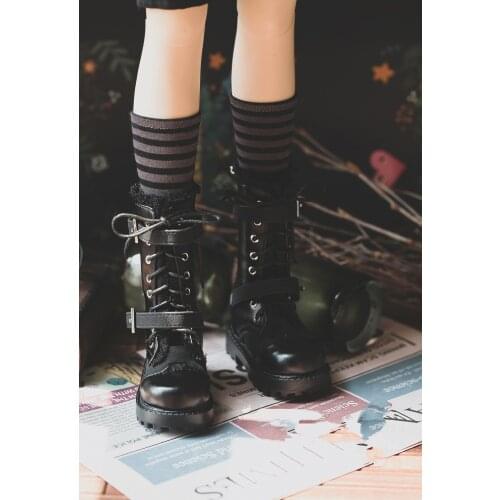 BJD doll shoes are suitable for 1/3 1/4 SD17 Uncle size fashion black brown highbrow Martins boot-fur doll accessories