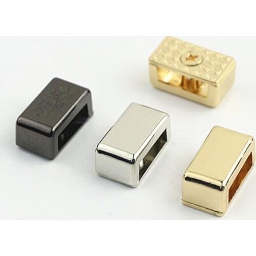 2pcs Fashion Metal Square Edging Buckle Bag Corner Screws Clip Edges Protector Clasp for DIY Leather Crafts Hardware Accessories