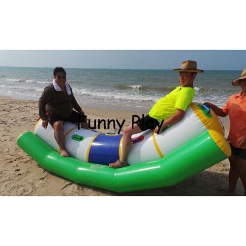 Inflatable water seesaw,inflatable water sports,water games inflatable water totter boat single line double lines