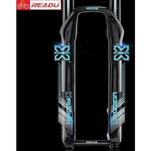READU X-fusion RC32 decals mountain bike front fork stickers MTB bicycle front fork decals Bike stickers bicycle accessories