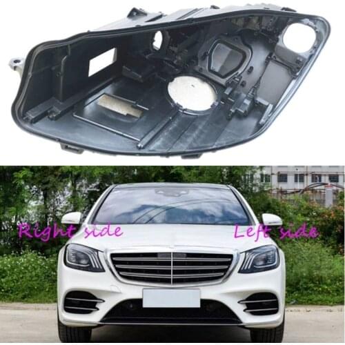 Headlight Base For Mercedes-Benz S-Class W222 2018 2019 2020 Headlamp House Car Rear Base Front Auto Headlight Back House