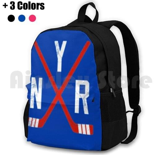 Original Six-- Blue Outdoor Hiking Backpack Riding Climbing Sports Bag Hockey Ice Hockey Original Six Original 6 Sport Sports