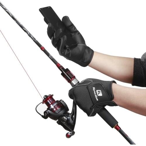 Long Finger Gloves Anti-slip Men And Women Universal Fishing Cycling Two Fingers Exposed Warm Gloves