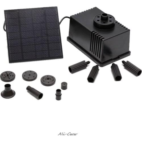 Fountain Submersible Water Pump Solar Powered Pump With Filter Panel For Pond Pool