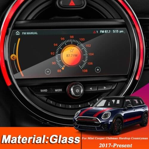 Car Styling GPS Navigation Screen Protective Film For Mini Cooper Clubman Hardtop Countryman 2017-Present Auto Accessories