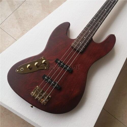 Super cool left hand 4 string bass, custom made in your favorite wood and color