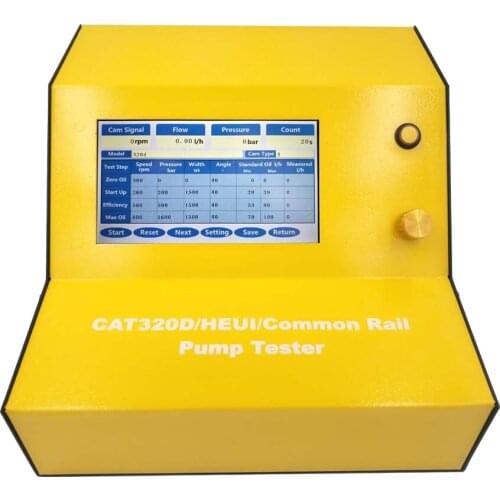 CAT320D Common Rail Pump Tester Can Be Tested Common Common rail pump HEUI pump with 7" Touch Screen and Built-in Flow Sensor