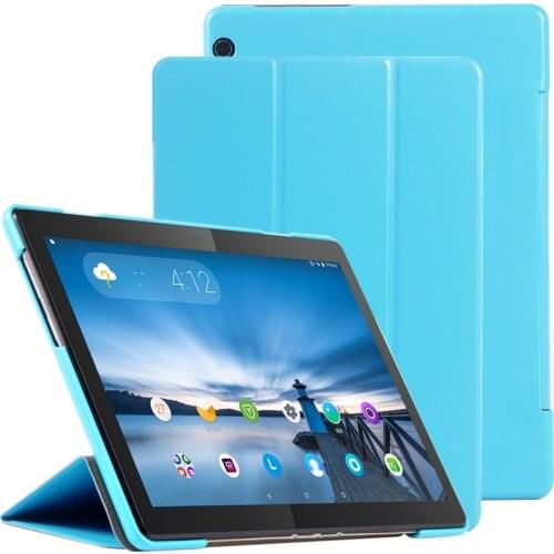 Slim Folio Stand PU Leather Skin Book Shell Case Funda Cover For Lenovo Tab M10 X605 TB-X605L TB-X605F 10.1" Tablet +Film +Pen