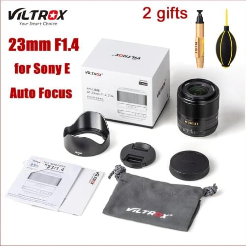Viltrox 23mm F1.4 STM Camera Lens For Sony E-mount Auto Focus AF 23/1.4 E APS-C Lens for Sony A6300 A6600 A9 A7RIII A7M3 A7RIV