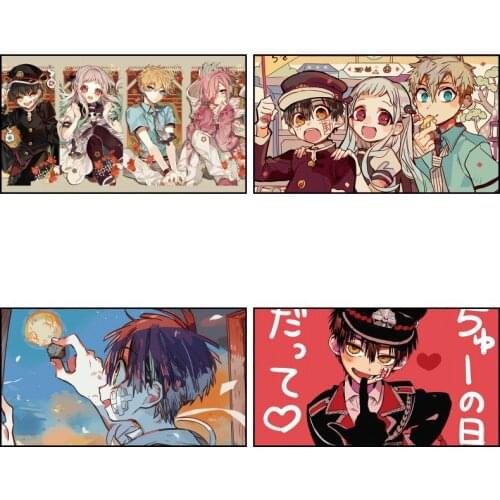 1pcs Cute Anime Cartoon Toilet-bound Hanako-kun Nene Yashiro Printed Mouse Pad Mat Cosplay Prop Home Desk Decor Gift