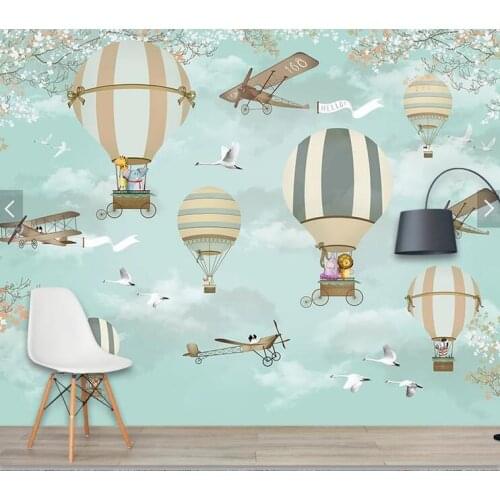 3D Cartoon Colourful Animal Wallpaper Art Wall Mural Living Room bedroom paper Wall Mural Wallpaper for Kid room home Decor