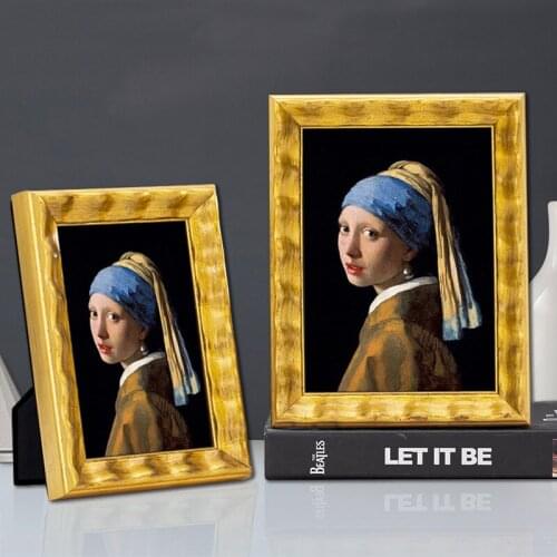 6/7/10 Inch Italian Light Luxury Modern Simple Beautiful Solid Wood Photo Frame Living Room Ornaments