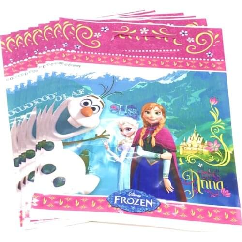 8pcs/set Disney Frozen Gift Bags Elsa And Anna Party Supplies For Kids Happy Birthday Party Wedding Decoration Candy Bags Supply