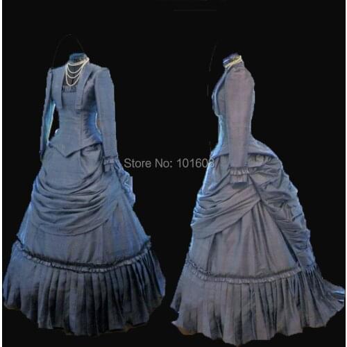 Tailored!Retro Royal French Duchess Queen Civil war Southern Belle 18th Marie Antoinette DRESS Victorian Colonial dresses HL-315