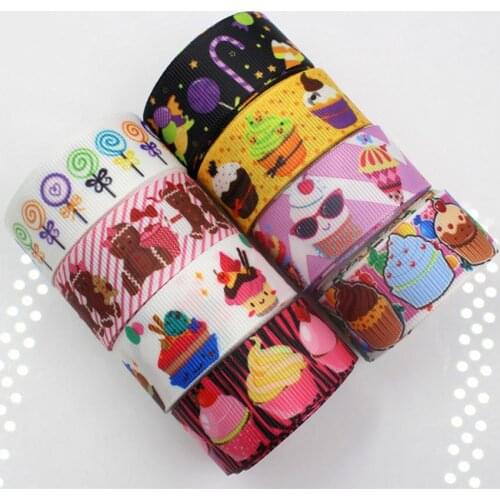 Free ship New 7/8'' 22mm Cakes, Lollipops ribbon 10yards Wedding Party Festive Event Decoration Crafts Gifts Wrapping Supplies