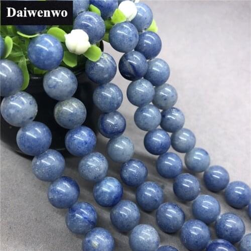 Dumortierite Quartzite Beads 4-12mm Round Natural Loose Stone Bead Diy Bracelet