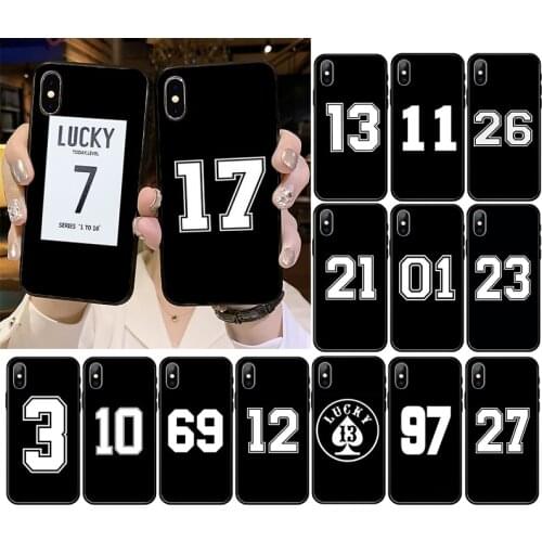 Lucky number Seven Phone Case For iPhone 12 mini 12Pro Max SE2 11 11Pro XS MAX XR 7 8 6 Plus 5 5S SE