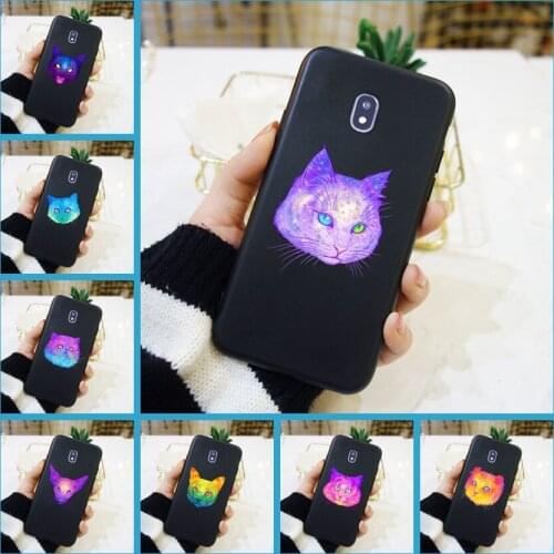 Phone Case For Samsung Galaxy J2 J5 J7 Prime J4 J6 J8 Plus 2018 Cat Silicone Back Cover For Samsung J3 J5 J7 2015 2016 2017